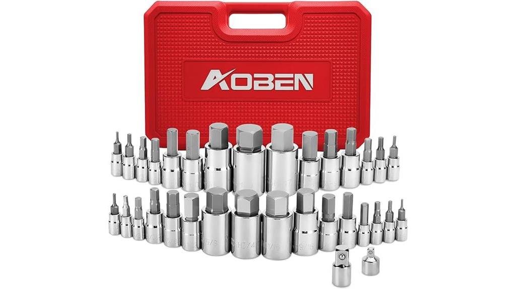 33 piece aoben hex bit socket set