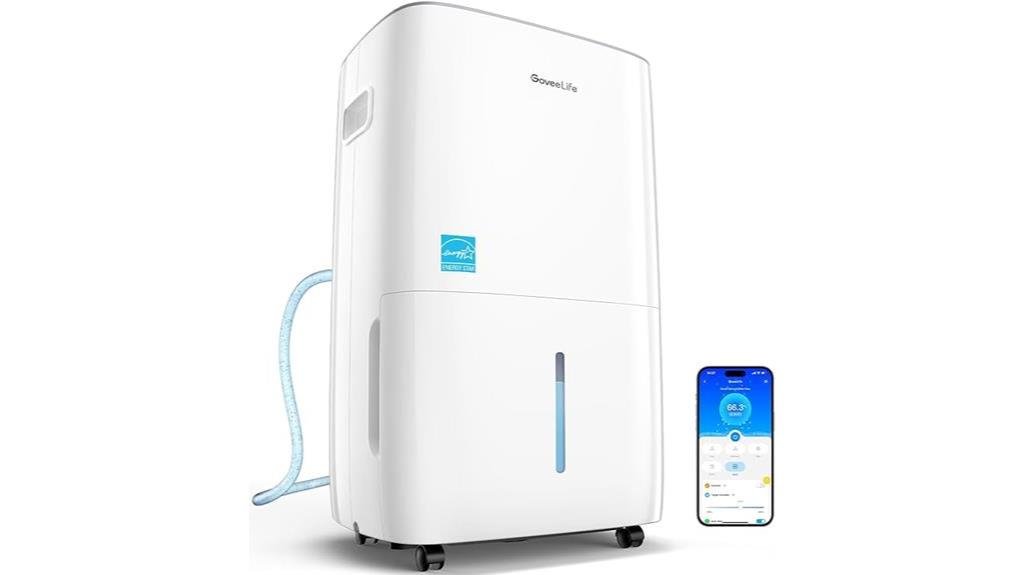 basement dehumidifier with smart features