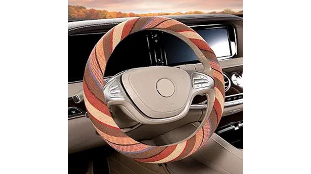 boho inspired steering wheel cover