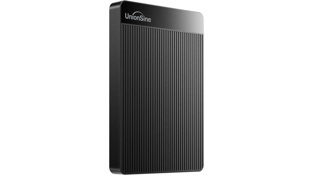 detailed review of unionsine 500gb external hard drive
