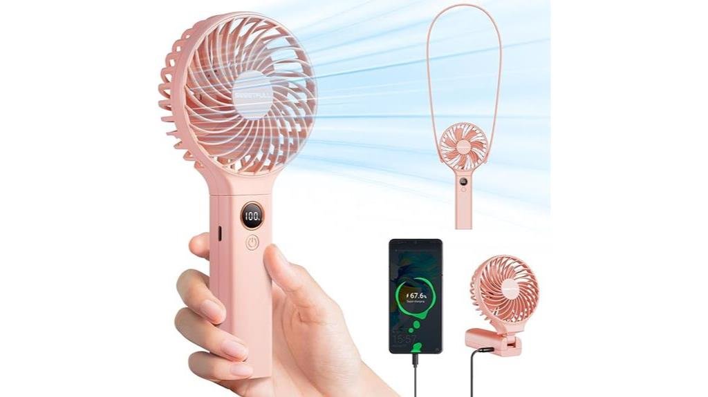 portable fan with large battery