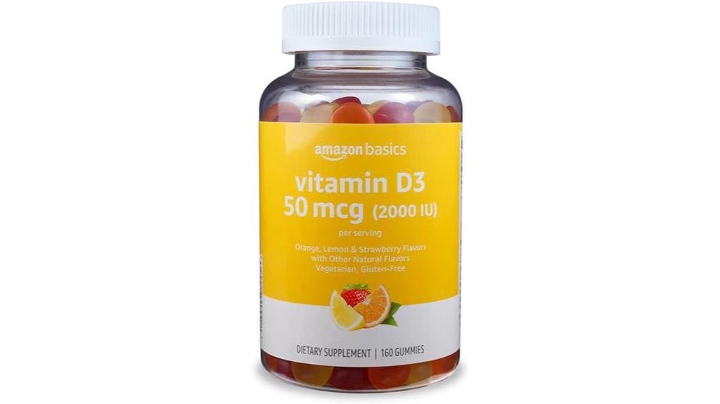 positive review of amazon basics vitamin d3 gummies