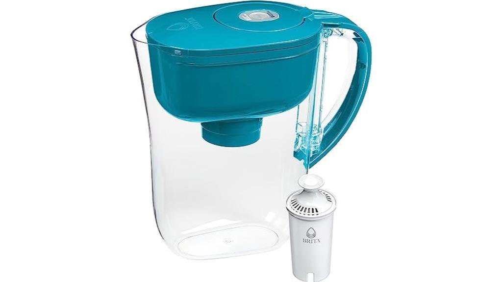 turquoise brita pitcher with filter
