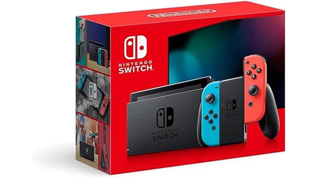 colorful nintendo switch console